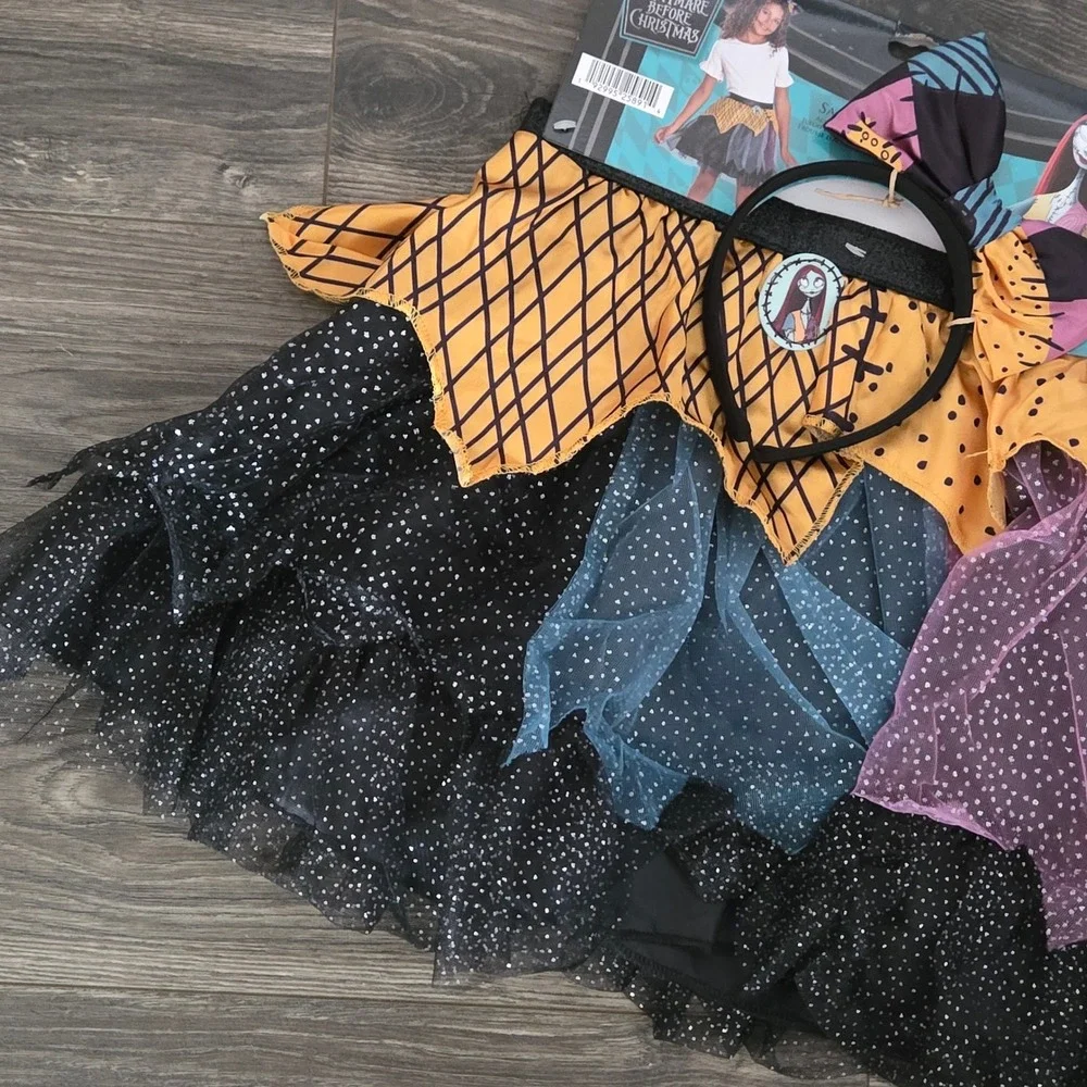 Disguise Sally Nightmare Before Christmas Kids Tutu Headband Set OS‎ 7+ NEW